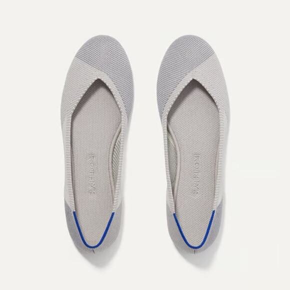 Rare‎ Rothy’s Flat in Sea Glass Women’s Size 10.5